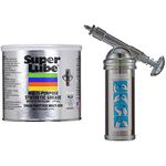 Super Lube Synthetic Grease (NLGI 2) 14.1 oz + Astro Pneumatic 101 Mini Grease Gun with Needle Nozzle