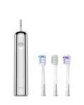 Laifen Wave Electric Toothbrush, Oscillation & Vibration Sonic Electric Toothbrush for Adults with 3 Brush Heads, IPX7 Waterproof Magnetic Rechargeable Travel Powered Toothbrush (Stainless Steel)