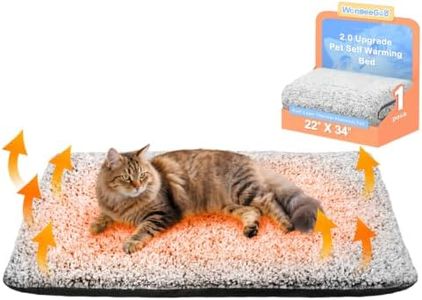 Self Warming Cat Bed, 2.0 Upgraded Thermal Mat for Indoor Cats, 22 x 34 In