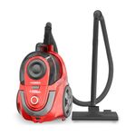 Eureka Forbes Cyclo Vac -24 kPa High Suction Vacuum Cleaner|Cyclonic Technology |Bagless |Compact, Lightweight & Easy to Use |6 Multipurpose Accessories |HEPA Filter |Vario Power |Auto Cord Winding