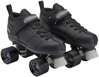 Chicago Skates Bullet Speed Quad Roller Skates – Durable, Top Performance Indoor/Outdoor Youth Skate Shoes for Women & Men Beginner 62mm Urethane Wheels & Low-Cut Ankle Boots for Agility