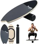 Yes4All 2-in-1 Balance Boards Set, 9 Adjustable Modes Surf Trainer, Wobble Board Exercise for Adults, Includes Roller & Ball