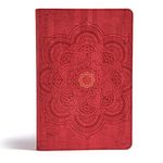 CSB Essential Teen Study Bible, Red Flower Cork LeatherTouch, Devotionals, Study Tools, Red Letter, Presentation Page, Full-Color Maps, Easy-to-Read Bible Serif Type