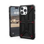 URBAN ARMOR GEAR UAG Case Compatible with iPhone 15 Pro Max Case 6.7" Monarch Kevlar Black Rugged Heavy Duty Military Grade Drop Tested Protective Cover