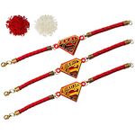 GFTBX Acrylic Religion Bracelet for Boys (Red)