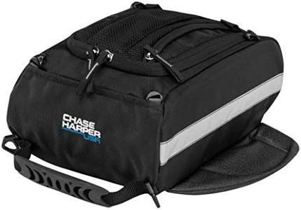 Chase Harper USA 1700M Black Mini Aeropac Magnetic Tank Bag - Water-Resistant, Industrial Grade Ballistic Nylon w/Thermo-Plastic Insert, Anti-Scratch Bottom, Super Strong Neodymium Magnets