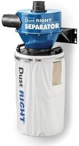 4" Wall-Mount Cyclone Dust Separator - Space-Spacing Cyclone Dust Collectors for Woodworking - Two-stage System Sawdust Collector for Airflow - Easy-to-Assemble Dust Collection Fittings