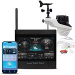 ACURITE Atlas Professional Weather Station with Direct-to-Wi-Fi HD Display with Lightning Detection and Temperature, Humidity, Wind Speed/Direction, and Rainfall (01001M), Black