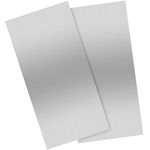 ZEONHAK 2 PCS 6061 T6 12 x 6 x 1/4 Inches Aluminum Sheet Metal, Building Products Plain Aluminum Plate Covered with Protective Film, Heat-Treatable and Corrosion Resistant