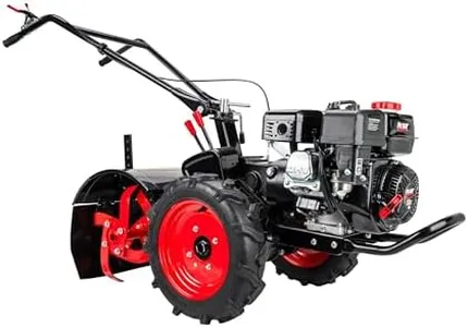 Pulsar 20-Inch Gasoline Powered Rear Tine Tiller with Variable Speed and Rotating Handle