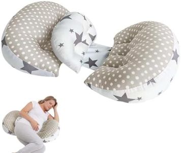 Adjustable Cotton Pregnancy Wedge Body Pillow, Maternity Pillow for Moms