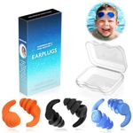 Waterproof Swimming Ear Plugs for Kids, 3 Pairs Soft Silicone Reusable Earplugs, Ear Protection for Showering Swimming Bathing for Children 5-14 Years Old