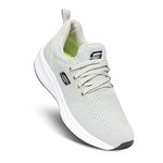 GO RIDE Focus GR-A107 Sports Running Shoes for Men (Light Grey/Black, Size 6 UK/Ind)