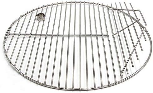 Hongso 19.5" 304 Stainless Steel Round Cooking Grill Grates Cooking Grid for Akorn Kamado Ceramic Grill, Pit Boss K24, Louisiana Grills K24, Char-Griller 16620 and Other 20 inch Charcoal Grill