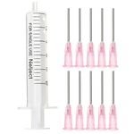 Dispensers Applicator Syringes Set, 10ml Plastic Dispensing Syringes With 10 Pcs 1 Inch 20G Dispensing Needles for DIY Quilling, Acrylic Painting, Oiler Bottle, Craft, Artwork Hobbies