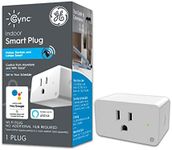 GE CYNC Smart Plug, Indoor Bluetooth and Wi-Fi Outlet Socket, Works with Alexa and Google (1 Pack)