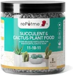 rePotme Slow Release Succulent & Cactus Food | FEED ME! Time Release Fertilizer (11-10-11) | Feed Your Plants Automatically, Apply Once Every 6 Months