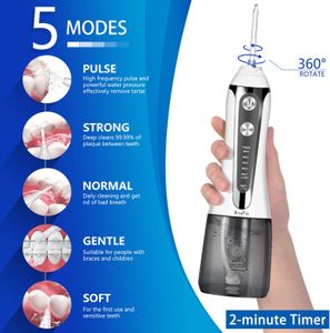 Binefia Cordless Water Flosser – Portable Dental Oral Irrigator
