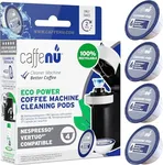 Nespresso Compatible Cleaning Pods. 4 Nespresso Vertuo Cleaner Capsules. Improved Coffee Flavor for Crisp Coffee. For Nespresso Vertuo, Use with Nespresso Descaling Kit.