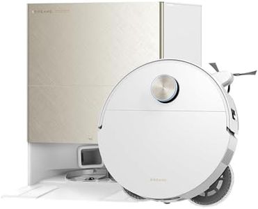 DREAME X60 Max Ultra Complete Robot Vacuum and Mop, Ultra-Thin Design, 35,000Pa Suction, Self Emptying&Refilling, Mop Self-Cleaning, 280+ Obstacle Avoidance, White
