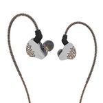 Wired Earbuds Yinyoo KBEAR Rosefinch in Ear Monitor Headphone Audiophile Earbuds, IEM Earphones Super Bass Isolation for Musician,Drummer,Singer,Stage,Rehearsals,Church,Phone (Brown, no mic)