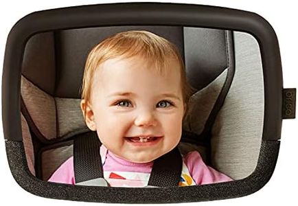 Munchkin Baby In-Sight Pivoting Car Seat Mirror, Wide Angle Baby Car Mirror for Rear Facing Babies & Toddlers, XL Child Car Mirror, 100% Shatterproof & Crash Tested, Essential Baby Car Accessories