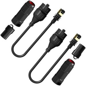 Klutchtech Starlink Ethernet Adapter Gen 3/Mini, Starlink Cable SPX to RJ45 Adapter for Standard V3/Mini Dish and Router Black (2PCS)