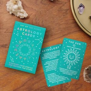 Gift Republic 100 Astrology Cards - guides you through how to read your astrology chart and understand its hidden meanings.