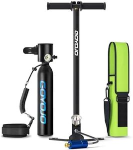 GOYOJO 0.5L Mini Scuba Tank with Pump | 5-10 Mins Portable Divng Lung Tank for Snorkeling, Freediving & Emergency Backup | DOT-Certified Air Cylinder