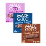 MadeGood Chocolate Drizzled Granola Bars, Variety Pack, 24g (30 Count) Gluten Free Snacks