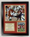 Legends Never Die Joe Montana and Jerry Rice Framed Photo Collage, 11 x 14-Inch