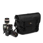 Lowepro ProTactic MG 160 AW II Mirrorless and DSLR messenger - with QuickShelf divider system - camera gear to personal belongings - for Mirrorless Like Sony Apha9 - LP37266-PWW, Black