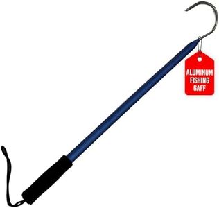 Rite Angler Aluminum Fishing Gaff Hook - Saltwater, Ice Fishing, Gig Pole, Flounder Frog Gigging Equipment, Fish Gaff Hook Holder for Outdoor Adventures - 3"