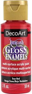 DecoArt Americana Gloss Enamel Paint, 2-Ounce, True Red