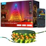 Govee Smart Christmas String Lights 30m, 300 RGBWIC LEDs Holiday Fairy Lights for Indoor & Outdoor, Shape Mapping, AIGC, App Control with 130+ Dynamic Scene Modes, Compatible with Matter, Green Cable