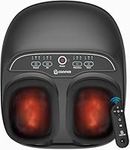 COMFIER Foot Massager Machine with Heat, Shiatsu Feet Massager, Remote Control, Customizable Settings for Home Office Use, Gifts for Women Men, UP to Men Size 13