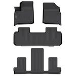 GINOWY®- Floor Mats for Chevy Traverse 2018-2024丨 7 Passenger Bucket Seat丨3 Rows | TPE All Weather Car Accessories Mats for Chevy Traverse | Custom Fit Floor Liners Traverse Mats