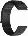 INEFABLE 22mm SmartWatch Band Strap Nylon Soft Loop for ColorFit Pro 4/Pro 4 Max/Ultra/Ultra 2, Amazfit GTR 47mm/ GTR 2E, Galaxy Watch 3 45mm, Realme S/S Pro - Pack of 1 (Black)