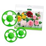 Flower Pro Five Petal Rose Cutters (Set of 3) - Contains The Most Popular Sizes for Roses, 70mm, 90mm & 110mm