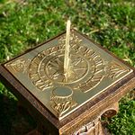 Black Country Metal Works Polished Brass Four Seasons Sundial