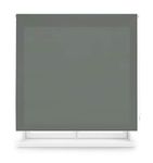 Blindecor Ara - Plain translucent roller blind, pastel grey, 100x175 cm (width x height)