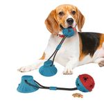 Jenilily Dog Toys Chew for Aggressive chewers Rope Ball Suction Cup Puppy Training Tug of War Puzzle Toy Treats Toothbrush Boredom Pet Food Dispensing Features