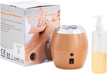 Master Massage Golden Touch Single Bottle Massage Oil Warmer-Professional Massage Lotion Heater with Empty Bottle- Original Design Massage Cream Heating Device-One Dispenser Bottle Heating Furnace