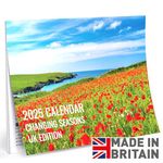 Calendar 2025 Changing Seasons A3 Month to View Features 12 High Resolution Images of UK Landscapes & Scenic Views