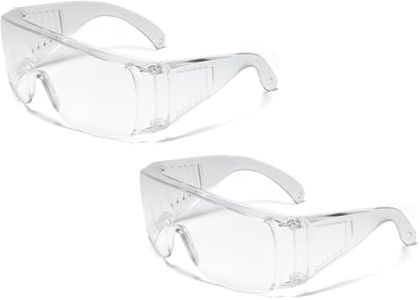 Liyquint Safety Glasses Over Eyeglasses Anti-Fog Safety Goggles Anti Dust Impact Scratch Resistant Chemical Splash Proof Clear Lens Anti-UV Eye Protection Goggles for Shooting Lab Work (2)