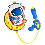 FunBlast Holi Pichkari Water Gun for Kids Boy Girl – Space Theme Water Gun, Powerful High Pressure Tank Spray, Pichkari for Holi Back Holding Tank and Water Gun Kids (2 Liter)