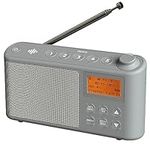 DAB Radio Portable, DAB Plus/DAB Radio, FM Radio, Small Radio, Portable Radios Mains and Battery, USB Charging for 15 Hours Playback, Large LCD Display (Spectrum by iBox)