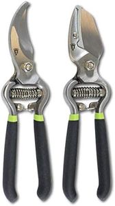 Spear & Jackson CUTTINGSET8K Kew Gardens Collection Vintage Bypass & Anvil Secateur Set, Black