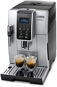 De'Longhi Dinamica Machine a Café Grain ECAM350.35 SB, Machine Expresso et Cappucino, 2L, Argent et Noir