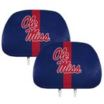 Team ProMark NCAA Mississippi Ole Miss Rebels Full-Print Head Rest Covers, 2-Pack